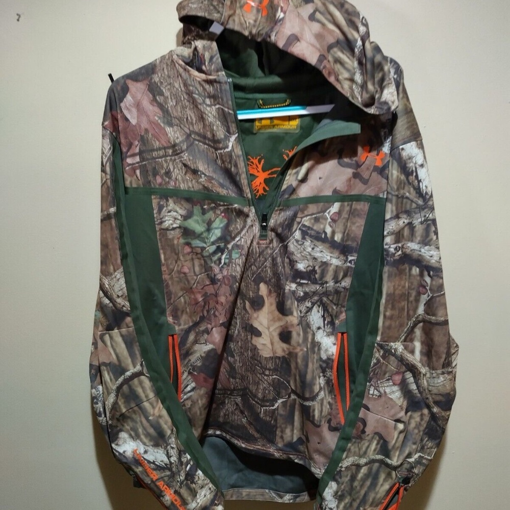 Under Armor Camo Scent Control Pull Over Hoodie 2 XL